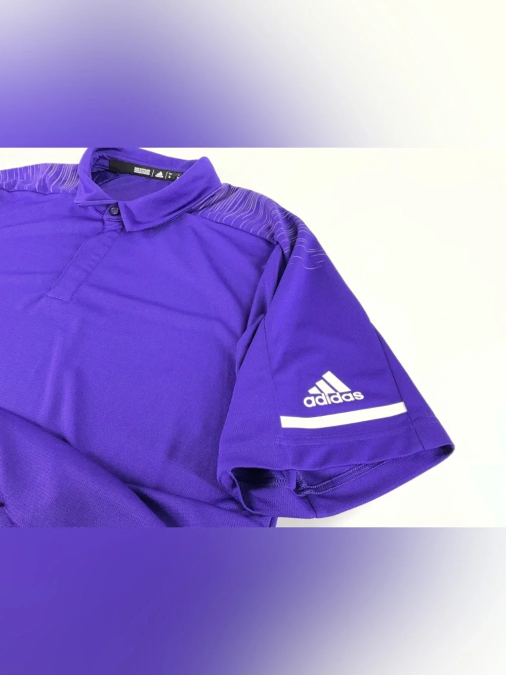 Adidas Men's Purple Performance 'Climalite Polo Size XL